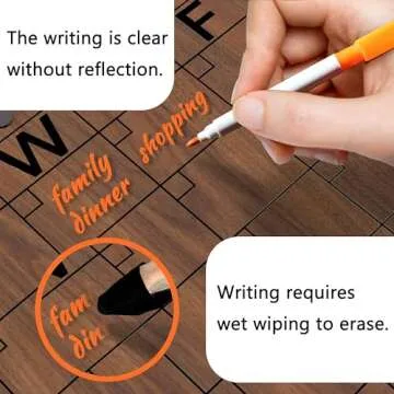 Acrylic Dry Erase Wall Calendar Planner 16x12