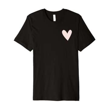 Womens Valentine's Day Love Heart Premium T-Shirt