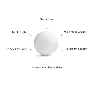 Liangfen 150 Pack Ping Pong Balls for DIY and Fun