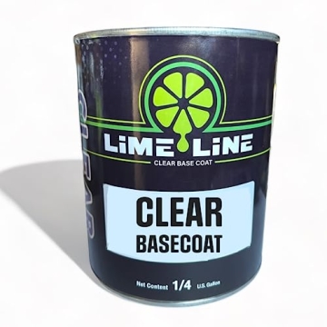Lime Line Clear Automotive Basecoat Paint, Quart - Perfect for Candy Paints and Pearls