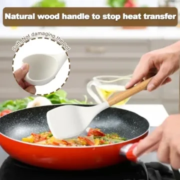 AIKKIL Silicone Cooking Utensils Set - 16 Pcs with Holder