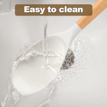 AIKKIL Silicone Cooking Utensils Set - 16 Pcs with Holder