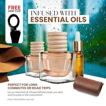 Luxury Leather Car Air Freshener Pack | Long Lasting & Elegant