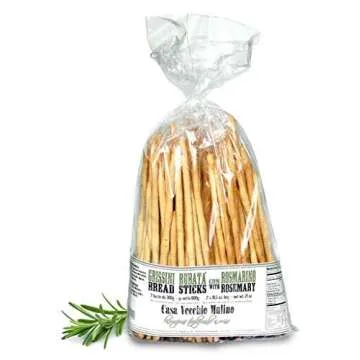 Grissini Artisanal Breadsticks with Rosemary, Vecchio Mulino, Italy, 21 oz.