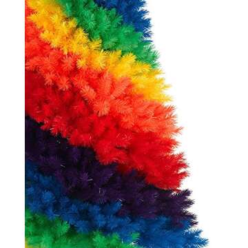 Treetopia Color Burst Rainbow 7ft Christmas Tree