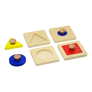 Elite Montessori Jumbo Knob Shape Puzzles for Toddlers