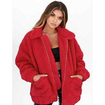 PRETTYGARDEN Women's Cozy Sherpa Fleece Winter Jacket