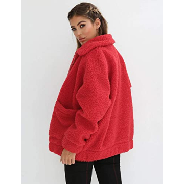PRETTYGARDEN Women's Cozy Sherpa Fleece Winter Jacket
