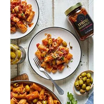 Mina Shakshuka Sauce, Moroccan Tomato Sauce, 26 Oz Sugar Free Sauce, Keto Friendly, Perfect to Use as Pasta Sauce and Simmer Sauce, Delicious with Eggs, Pizza, Sandwiches, and More