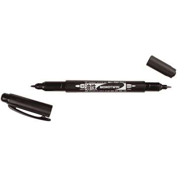 Tombow 56500 Mono Twin Tip Permanent Marker-Black