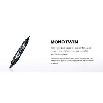 Tombow 56500 Mono Twin Tip Permanent Marker-Black
