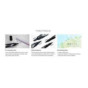 Tombow 56500 Mono Twin Tip Permanent Marker-Black