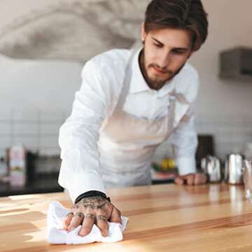 Utopia Kitchen White Flour Sack Towels [24 Pack - 28 x 28 Inch] 100% Cotton Tea Towels for Cleaning ...