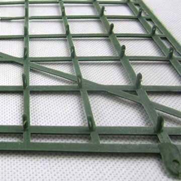 YOTHG 20pcs 60x40cm Plastic Frame for Flowers Wall Arches DIY Wedding Party Decoration Backdrop Bent sub-Rack Flower Row with 247 Nails (20pcs)