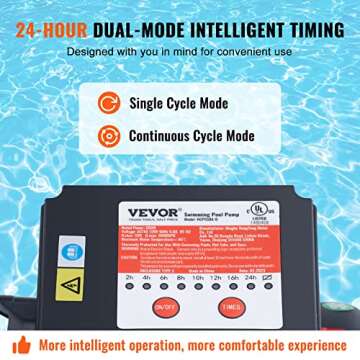 VEVOR 14-Inch Sand Filter Pump System for Pools