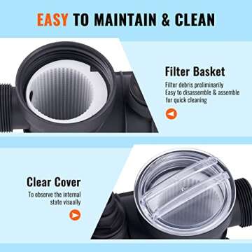 VEVOR 14-Inch Sand Filter Pump System for Pools