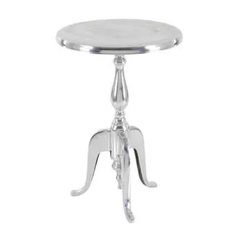 Deco 79 Accent Table, 22" x 15", Silver,30567