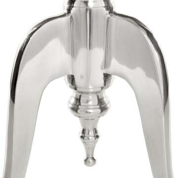 Deco 79 Accent Table, 22" x 15", Silver,30567