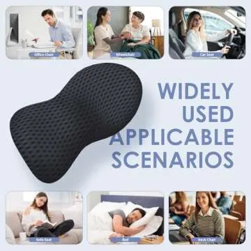 kasney Lumbar Support Pillow for Comfortable Back Relief