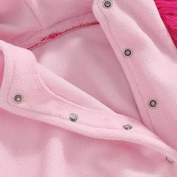 VISGOGO Baby Hooded Romper with Avocado Pineapple Design