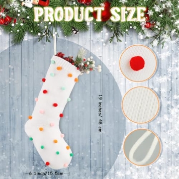 Colorful 19 Inch HooLing Christmas Stockings Set