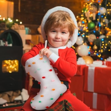 Colorful 19 Inch HooLing Christmas Stockings Set