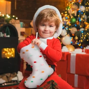 Colorful 19 Inch HooLing Christmas Stockings Set