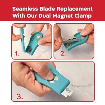 KNEADACE Extractable & Magnetic Bread Lame Dough Scoring Tool - Professional Sourdough scoring tool for Sourdough Bread baking & Bread Making Tools - Scoring Patterns booklet & 5 Razor Blades