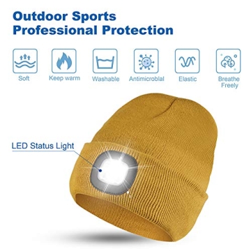 GAFres LED Beanie for Winter Outdoor Safety