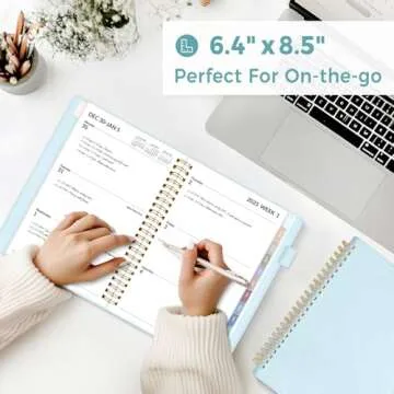 Elegant 2025 Planner with Vegan Leather Cover and More