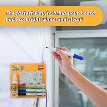 Scrub Daddy Dry Erase Marker Set for Clean Whiteboards