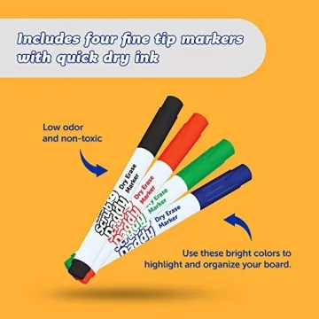 Scrub Daddy Dry Erase Marker Set for Clean Whiteboards