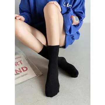 Irisbear Women's Cotton Crew Socks for Every Occasion