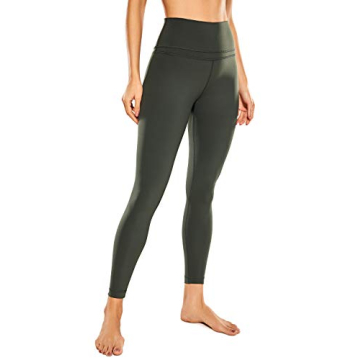 CRZ Yoga Women's Leggings Olive Grey for Active Women