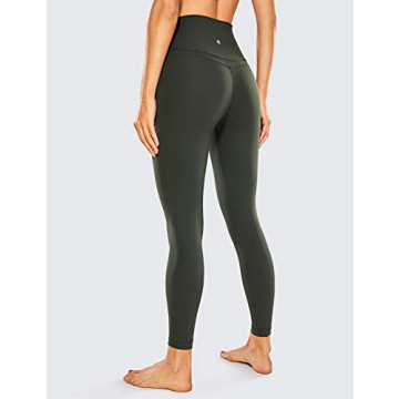 CRZ Yoga Women's Leggings Olive Grey for Active Women