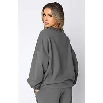 Cute Face Graphic Oversized Sweatshirt for Women