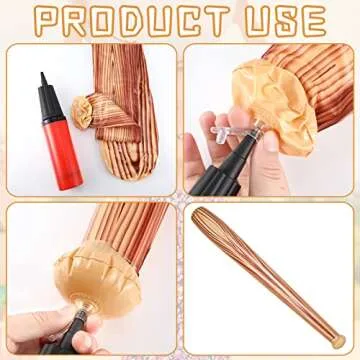 Lewtemi 3 Pcs Inflatable Baseball Set for Summer Fun