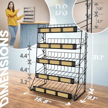 5 Tier Candy Display Rack for Home & Concession Stands