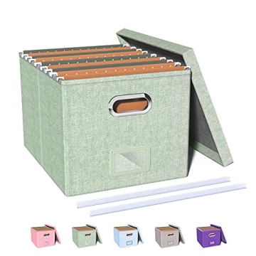 Oterri File Organizer Box for Stylish Document Storage