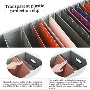 Oterri File Organizer Box for Stylish Document Storage