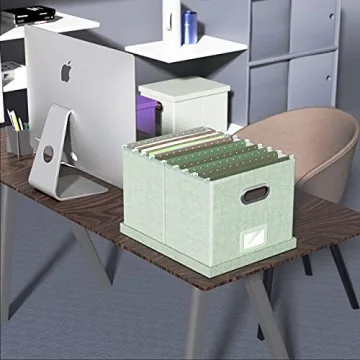 Oterri File Organizer Box for Stylish Document Storage