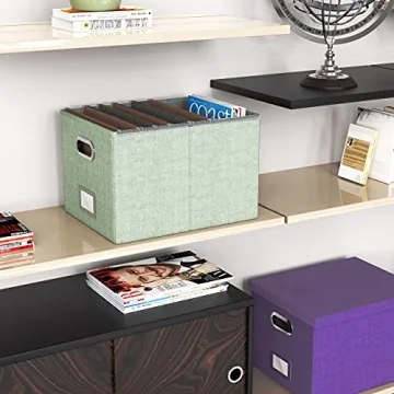 Oterri File Organizer Box for Stylish Document Storage
