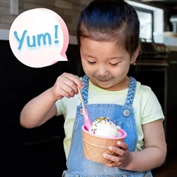 Greenco Ice Cream Bowls & Spoons - Fun, Colorful Party Set