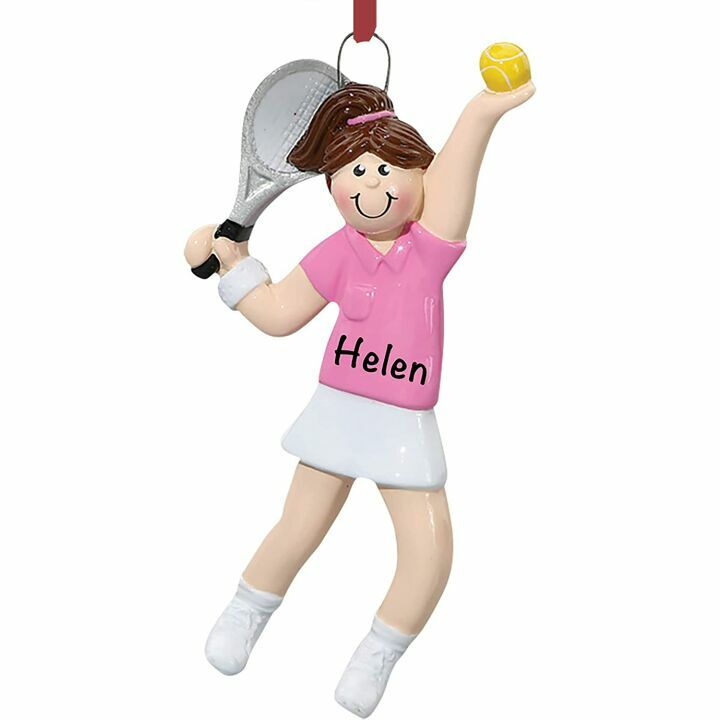 Personalized Tennis Ornaments for Christmas Gifts