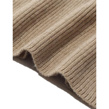 GOELIA Women's Seamless Merino Wool Sweater - Camel Color