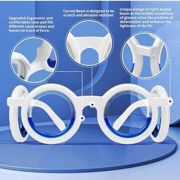 Hion Motion Sickness Glasses,Relieve Carsickness Airsickness Seasickness Glasses,Ultra-Light Portabl...