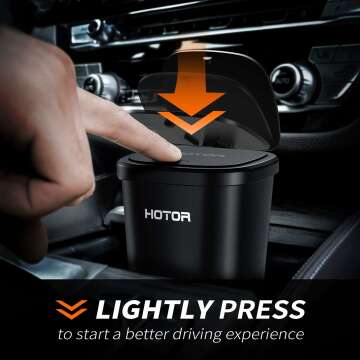 HOTOR Car Trash Can & Bags - Keep Your Vehicle Clean