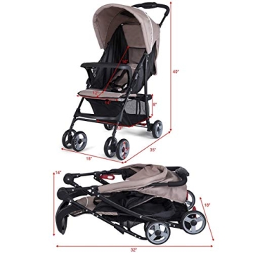 Baby Joy Lightweight Compact Stroller for Travel
