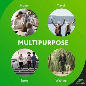 PUREVACY Clear Drawstring Bags, 100 Pack for Storage