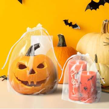 PUREVACY Clear Drawstring Bag, 12 x 16 Inches. 100 Pack Clear Plastic Drawstring Bags. 2 Mil Double Drawstring Clear Plastic Bags. Waterproof Clear Drawstring Bags for Goodies, Travel Essentials